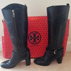 Tory Burch Blaire Mid Heel Boot-Vegan Leather